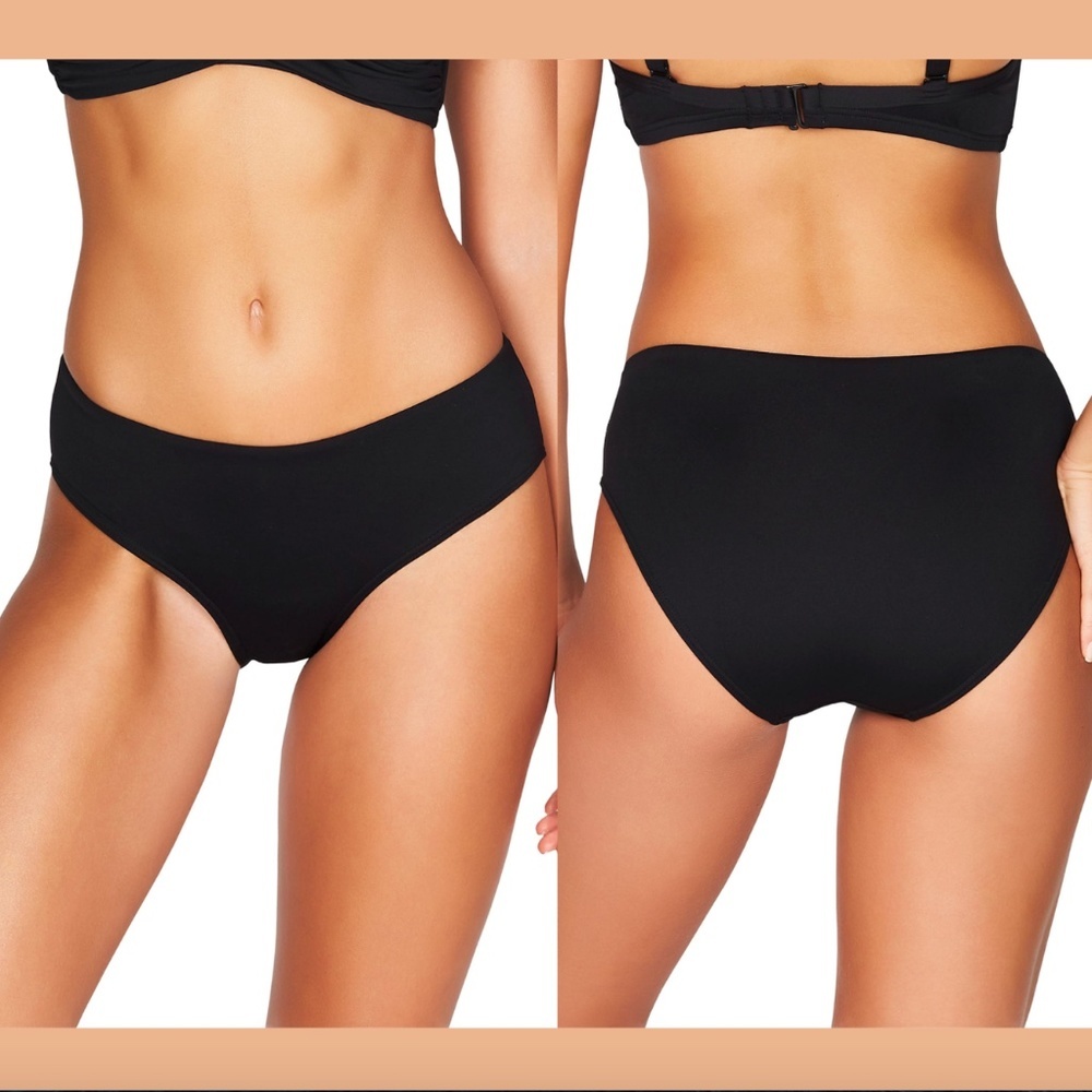 NEW $45 Sea Level Black Swim Bikini Bottoms [ SZ US 6‎ ] #3388